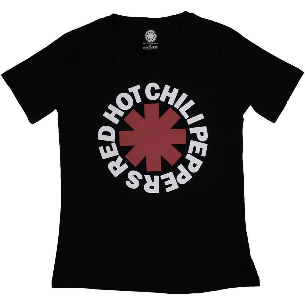 Red Hot Chili Peppers Womens T Shirt Classic Asterisk Black